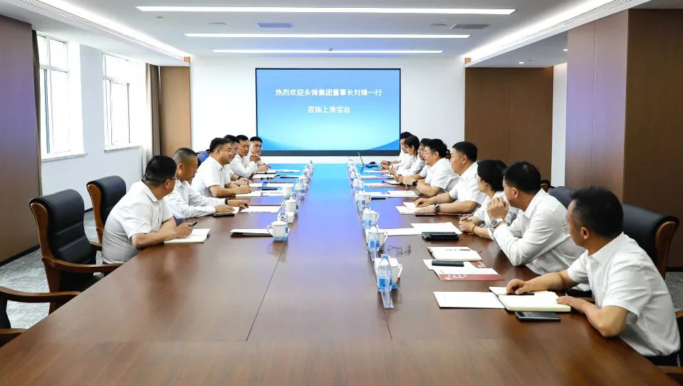 永锋集团董事长刘锋一行到访上海918博天堂
